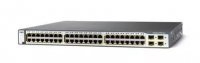 Коммутатор Cisco WS-C3750G-48PS-S (48 портов 10/100/1000Base-T PoE, 4 порта 1000Base-X SFP)