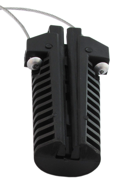 Зажим анкерный натяжной PA-69 1.8 кН для подвеса круглого самонесущего оптического кабеля диаметром от 6 до 9мм