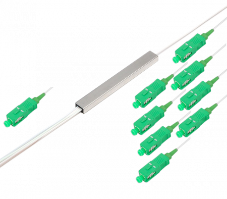Делитель оптический планарный 1x8.SC/APC 1м.
