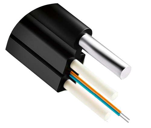 Кабель оптический FTTH DROP комбинированный 2 волокна G657 KAB.F8.702.C