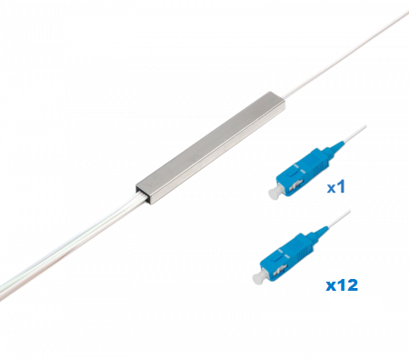 Делитель оптический планарный 1x12.SC/UPC 1м.