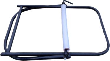 Устройство для переноски и отмотки кабеля для барабанов c оптическим кабелем диаметром до 35см и весом до 28кг.