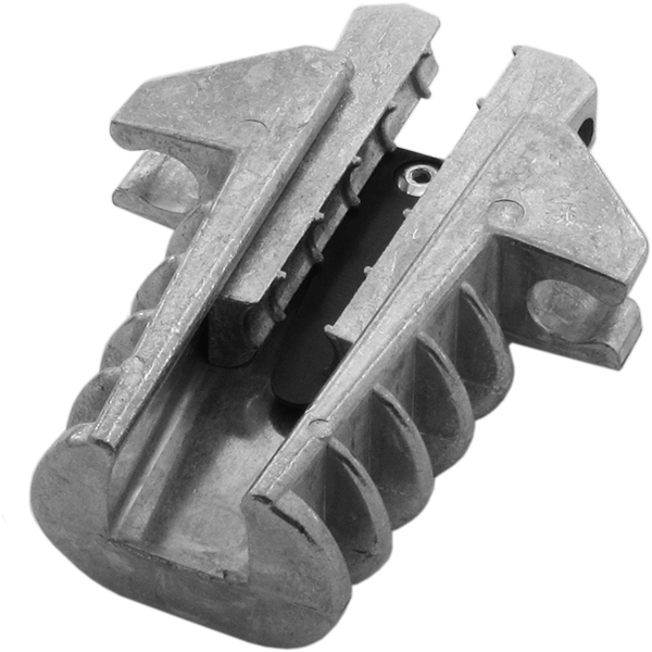 Зажим анкерный натяжной PA-400L, кабель 4-7 мм, 3 кН для подвеса оптических кабелей с диэлектрическим силовым элементом.