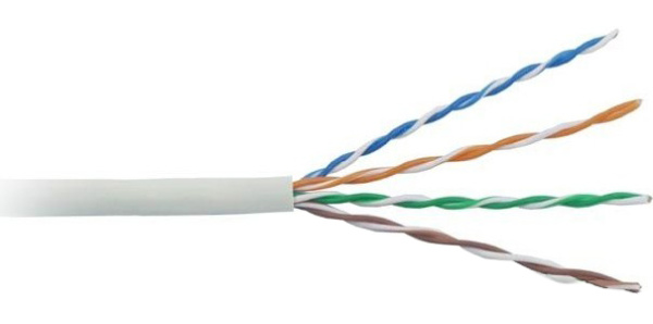 Кабель витая пара UTP Cat 5e 4*2*24AWG медь PVC 305м