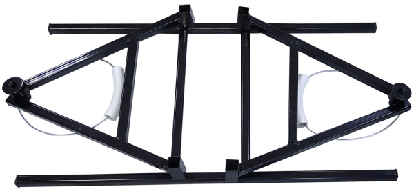 Устройство для переноски и отмотки барабанов с оптическим кабелем. Диаметр барабана до 56см, ширина до 65см, вес до 65кг.