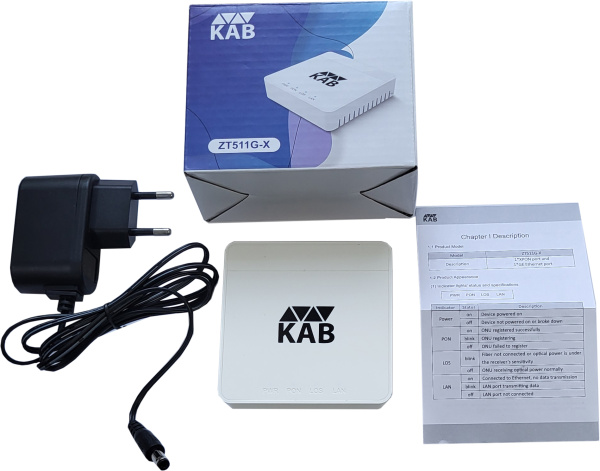 Абонентское устройство XPON ONU/ONT (Optical Network Unit) поддерживает 1 порт XPON (SC/UPC) и 1 порт 10/100/1000Base-T (RJ45) в мини корпусе