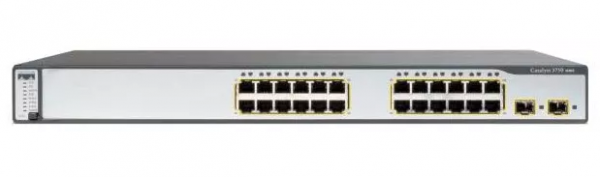 24 порта 10/100Base-T PoE, 2 порта 1Гб SFP