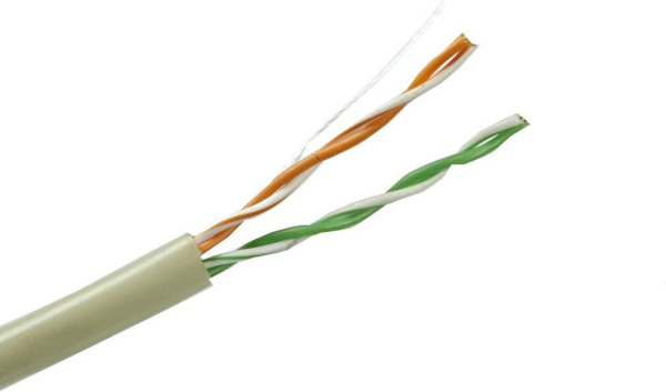 Кабель витая пара UTP Cat 5e 2*2*24AWG медь PVC 305м