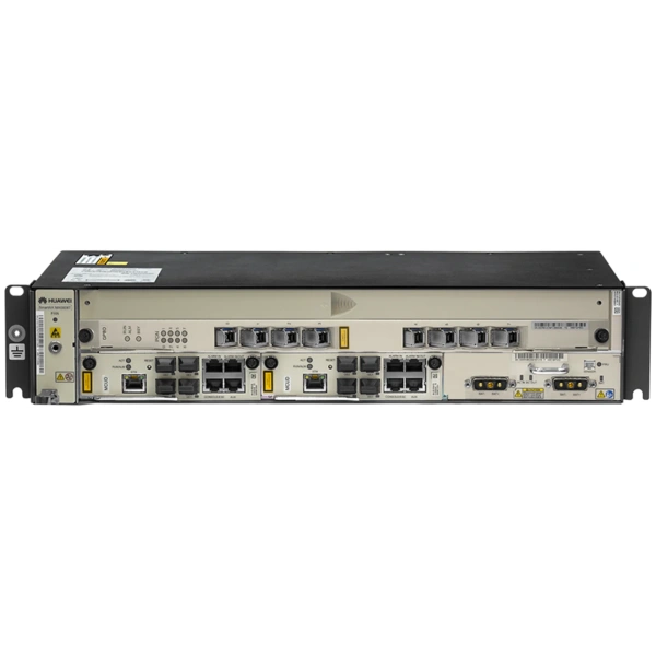 2RU шасси Huawei OLT GPON, 2 слота для установки интерфейсных модулей, 2x10G порта, DC