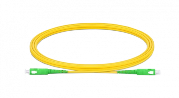 Патчкорд оптический SC/APC, буфер 3мм, волокно G652.D, длина 1 метр