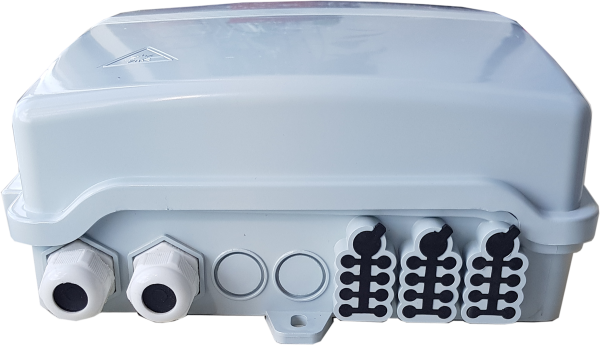 Коробка оптическая распределительная для PON сетей. Предназначена для подключения до 24 абонентов.